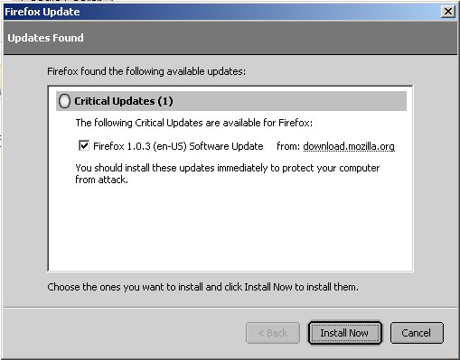 firefox update dialog