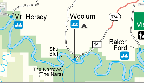 map from http://www.buffaloriver.com/rivermap.aspx