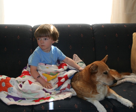 Gabe and Zoe, July 2009